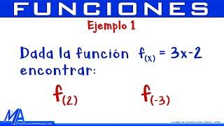 Evaluar funciones | Ejemplo 1