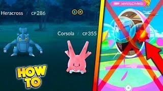 HOW TO GET HERACROSS & CORSOLA IN POKEMON GO! + WHY ARE EVOLVE ITEMS NOT COMING OUT OF 7 DAY STREAK?