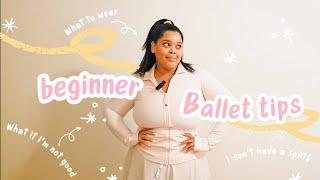 Adult BEGINNER BALLET tips | How to get good at ballet?