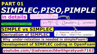 Understanding of SIMPLEC,PISO, PIMPLE (Part 01)