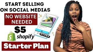 Shopify Starter Plan Customization | Shopify Plan for $5