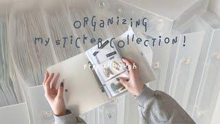 가지고 있는 스티커 소개 | 스티커 정리 ・ 스티커 바인더 구경 ・ Organizing my sticker collection .ᐟ