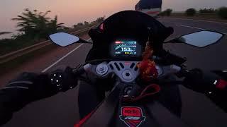 Evening Ride In Aprilia RS457 - POV - 4K