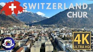 4K Virtual Tour | Explore Chur, Switzerland | Experience the Beautiful Alpine City