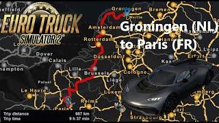 [EN] Euro Truck Simulator 2 / Driving from Groningen (NL) to Paris (FR) with Mercedes-Benz AMG ONE