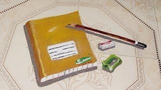 #trending #shorts #viral #book #3d #rangoli #notebook #pencil #rubber #edu #sharpener