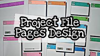 Project File Pages Design Ideas | Pauline's Diary