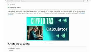 Crypto Tax Calculator