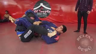 Sergio Basurto vs Luis Curotto. 1er tope amistoso azules y morados El Templo BJJ.