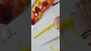 Diy wool Marigold Toran  easy peasy diy toran for diwali  #neeldeepscreations