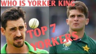 SHAHEEN AFRIDI VS MITCHELL STARC |TOP 7 YORKERS | |WHO IS YORKER KING |