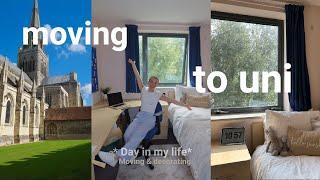 UNIVERSITY MOVE IN DAY *as a first year* | unpacking, travelling, room tour