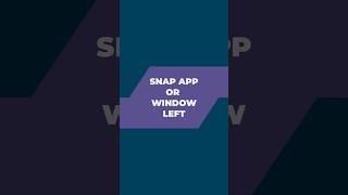 How to Snap app or window left in Windows 10 #windows #shortcuts #edtechquazi