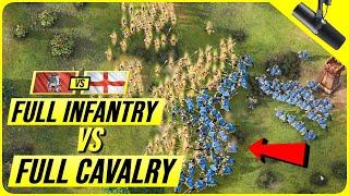 AoE4 - The Best English Infantry Take On 100% Rus Cav