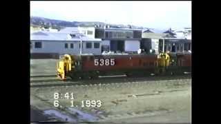 Old Christchurch Railway Station Departures January 1993