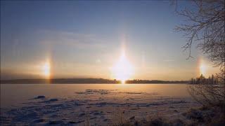 The Lake Freezes-Näsijärvi Tampere Finland-Relaxation Nature Film With Music.