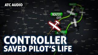 Desperate Pilot Saved by Controller's Quick Thinking on Cell Phone. Real ATC Audio