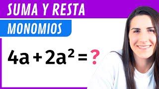 SUMA y RESTA de MONOMIOS  Operaciones con Monomios