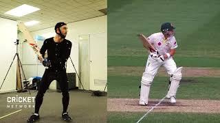 Glenn Maxwell imitating cricket legends