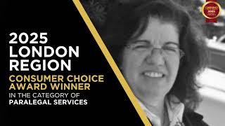 Carmen Dawdy Paralegal Services | Consumer Choice Award London 2025