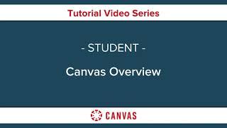 CANVAS- Overview for Students