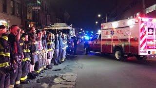 FDNY LODD Procession - FDNY Escorts Fallen Firefighter William Tolley - Signal 5-5-5-5