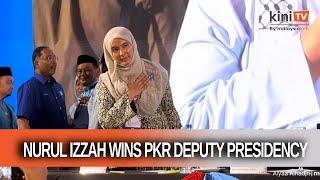 It's official - Nurul Izzah wins PKR deputy presidency with 9,803 votes