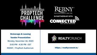 PropTech Challenge - 2020 REBNY Demo Day -  Residential Brokerage and Leasing -   RealtyCrunch