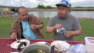 hmong noj white bass qab kawg