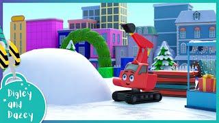 Winter Is Here ️  ️   | Digley and Dazey | Kids Construction Truck Cartoons