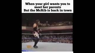 Later bitch hello McRib