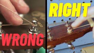 STOP doing this… // How to restring your acoustic guitar