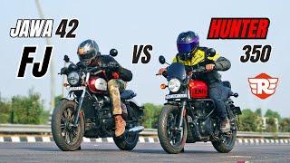 Royal Enfield Hunter 350 VS Jawa 42 FJ Drag Race | Ksc Vlogs