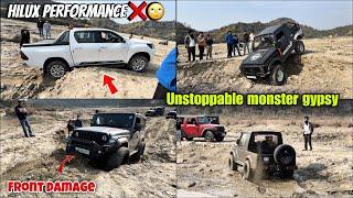 Extreme Sunday Group Offroad with Hilux, Modified Gypsy , Thar after a long time