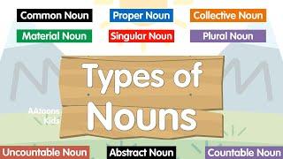 Types of Nouns | Learn with @AAtoonsKids!