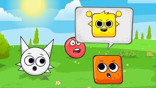 Red Ball 4 | Sprunki Wenda Ball Vs Sprunki  Box & Om Nom Boss In Green Hills