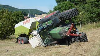 John Deere Vs Fendt - Tractors In Mega Extreme Conditions! A Fool On A Tractor Accident 2024