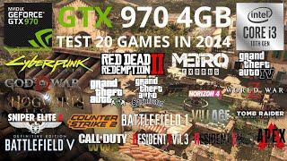 GTX 970 4GB - Test 20 Games in 2024