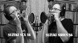 Bluesbop Compares Suzuki SCX & Sirius Chromatic Harmonicas "FIVE BROTHERS"