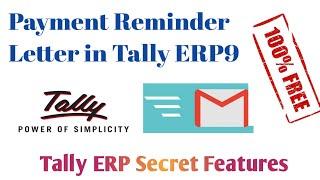 How To Send Payment Reminder From Tally ERP 9