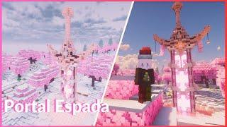 Minecraft: Cherry Blossom Nether Sword Portal 