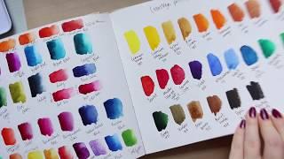 Watercolour Swatch Book Flip Through [ALL OF MY WATERCOLOURS]