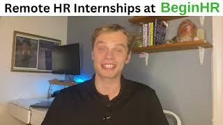 Become a remote HR Intern at BeginHR today!