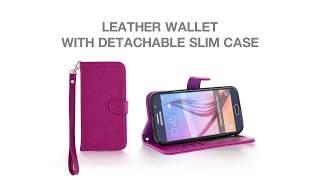 Plain Leather Wallet Case | CellularOutfitter