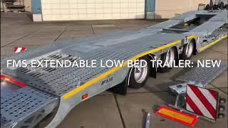 Degroote Trucks: FMS extendable low bed trailer for sale