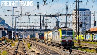 [4K] Freight Trains / Zugverkehr at Pratteln (Switzerland) - September 2022