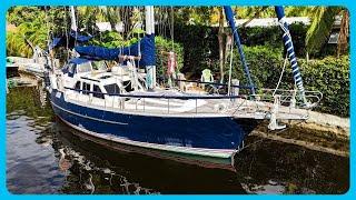 THE BEST 40' Sailboat I've EVER Seen [4K Tour] Learning the Lines