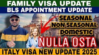 Italy visa new update 2025|Italy agriculture work visa|Italy family visa|#saleemrazavlogs