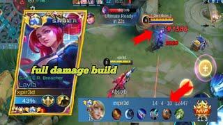 Layla full damage build | Layla new build | top global layla | Xpir3d gaming