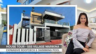 House Tour 60 • Touring this Astounding Brand New House with Swimming Pool in SSS Village Marikina